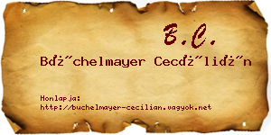 Büchelmayer Cecílián névjegykártya